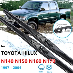 2x For Toyota Hilux N140 N150 N160 N170 1997~2004 Frameless Front Winter Wipers Blades Rubber Strip Refill Windshield Windscreen