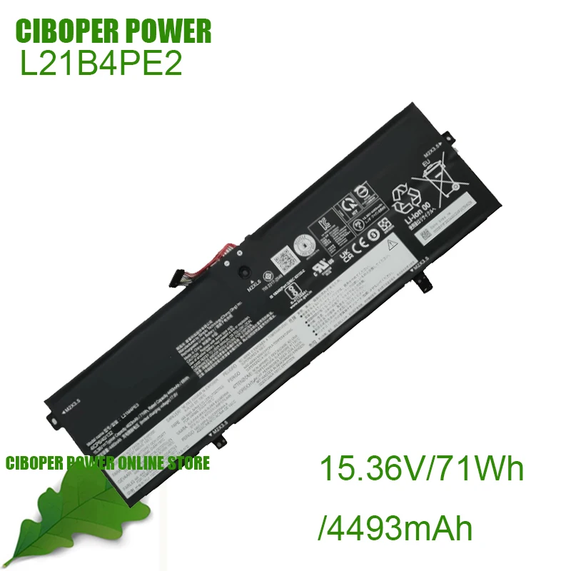 Laptop Battery L21B4PE2 L21L4PE0 L21M4PE3 15.36V/ 71Wh/4623mAh For Yoga 7 14IAL7 14ARB7 16IAP7 2022 Series