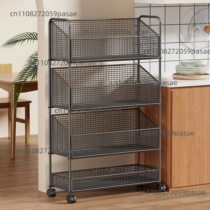Kitchen Vegetable Rack Fruit Vegetable Storage Basket Bathroom Multi-layer Removable Storage Rack