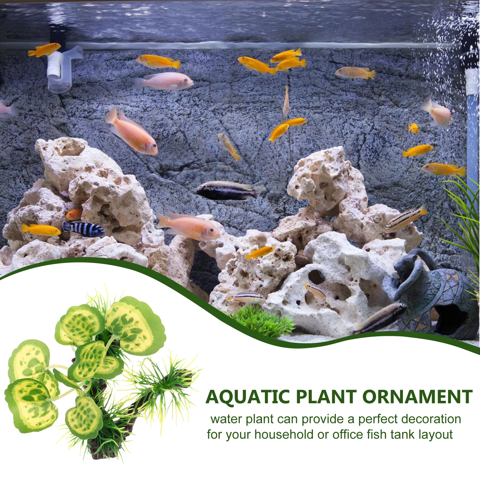 

Artificial Plant Decoration Safe Material Fish Tank Plants Plastic Aquatic Decor Aquarium Landscape Accessories Terrarium Plants