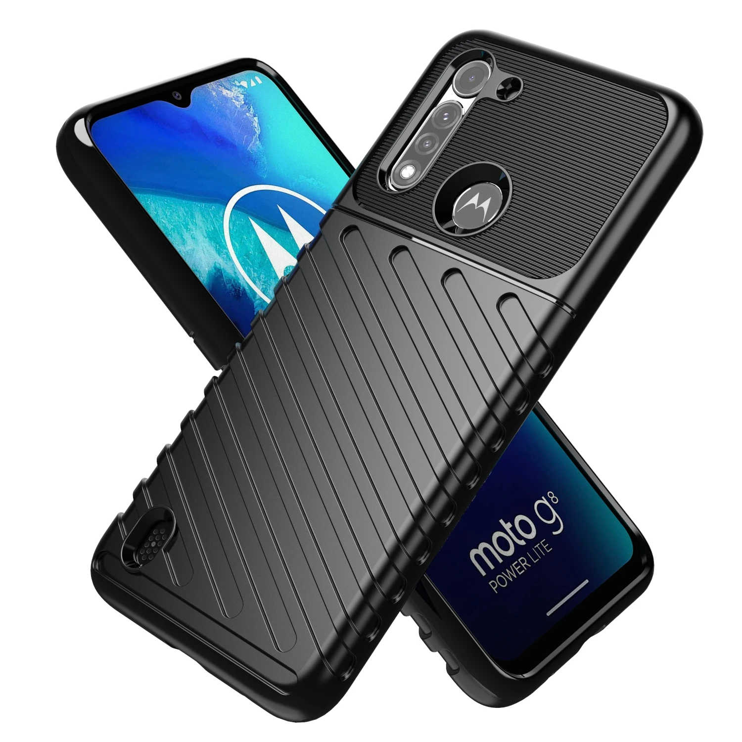 Luxury Case Cover Shockproof Silicone Phone Case For Moto G8 Power Lite