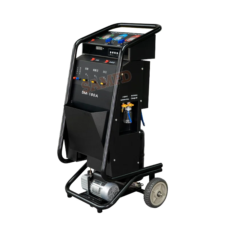 Universal Automobile Air Conditioning Refrigerant Recovery Filling Machine Freon Automatic Function