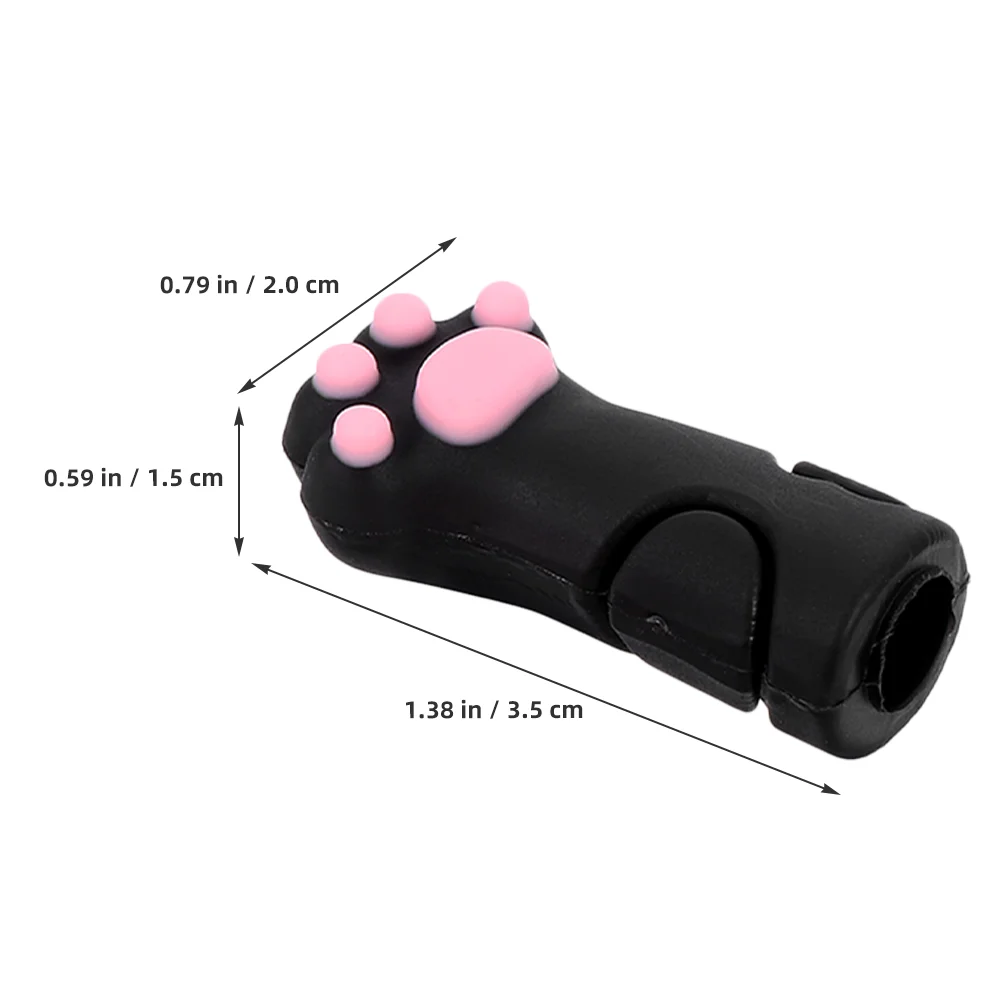 9 Pcs Cat Paw Pen Cap Pencil Silicone Tip Protector Cover for Office Caps Protective Silica Gel Pupils