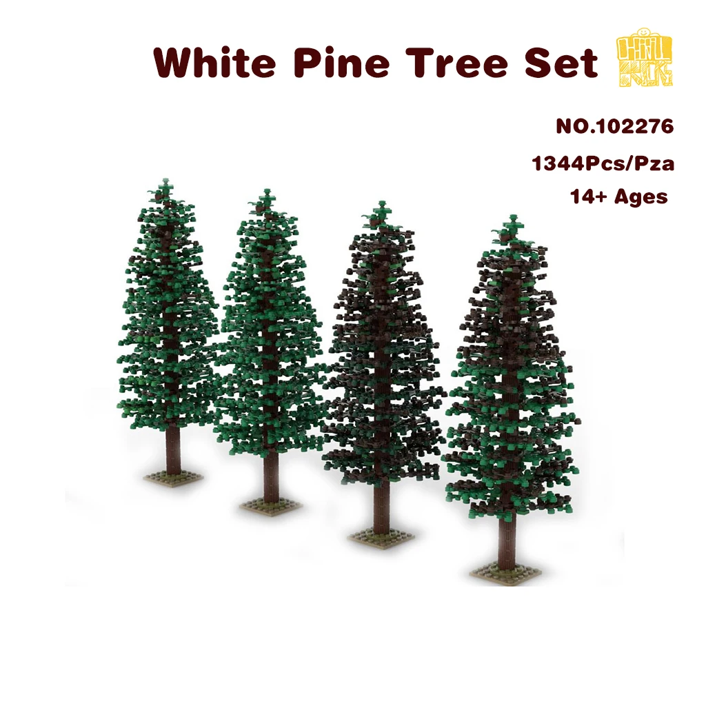 

MOC-102276 White Pine Tree Set Model With PDF Drawings Building Blocks Bricks Kids Educational DIY Toys Birthday Christmas Gift