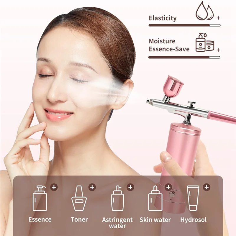 AB08-Upgraded Airbrush Set With Air Compressor Cordless Automatic Airbrush Set Handheld Rechargeable Airbrush For Makeup Durable