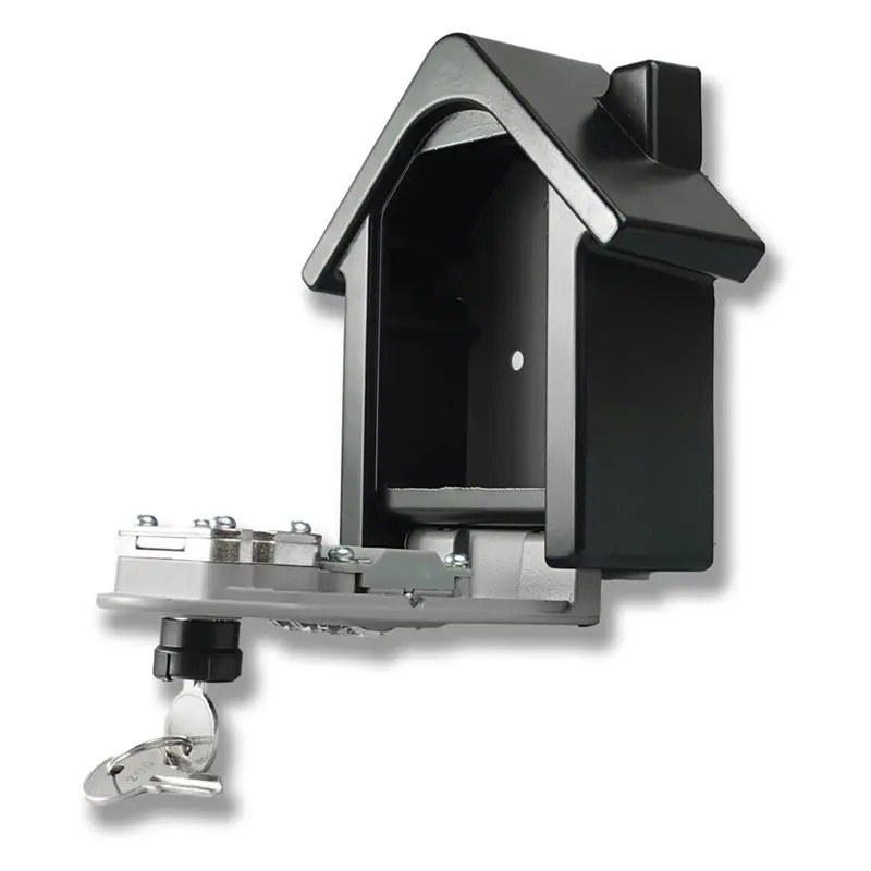 ABFN-Key Safe With Push Button Code Lock Box Combination In House Look Outdoor Metal Wall Mount Key Box