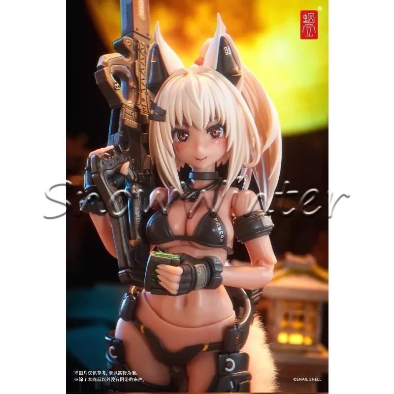 【In‑stock】Snail Shell RA‑04 Fox Samurai Girl Enoe Swimsuit Ver.1/12 Exquisite Painted Action Figure Collection Figure Gift
