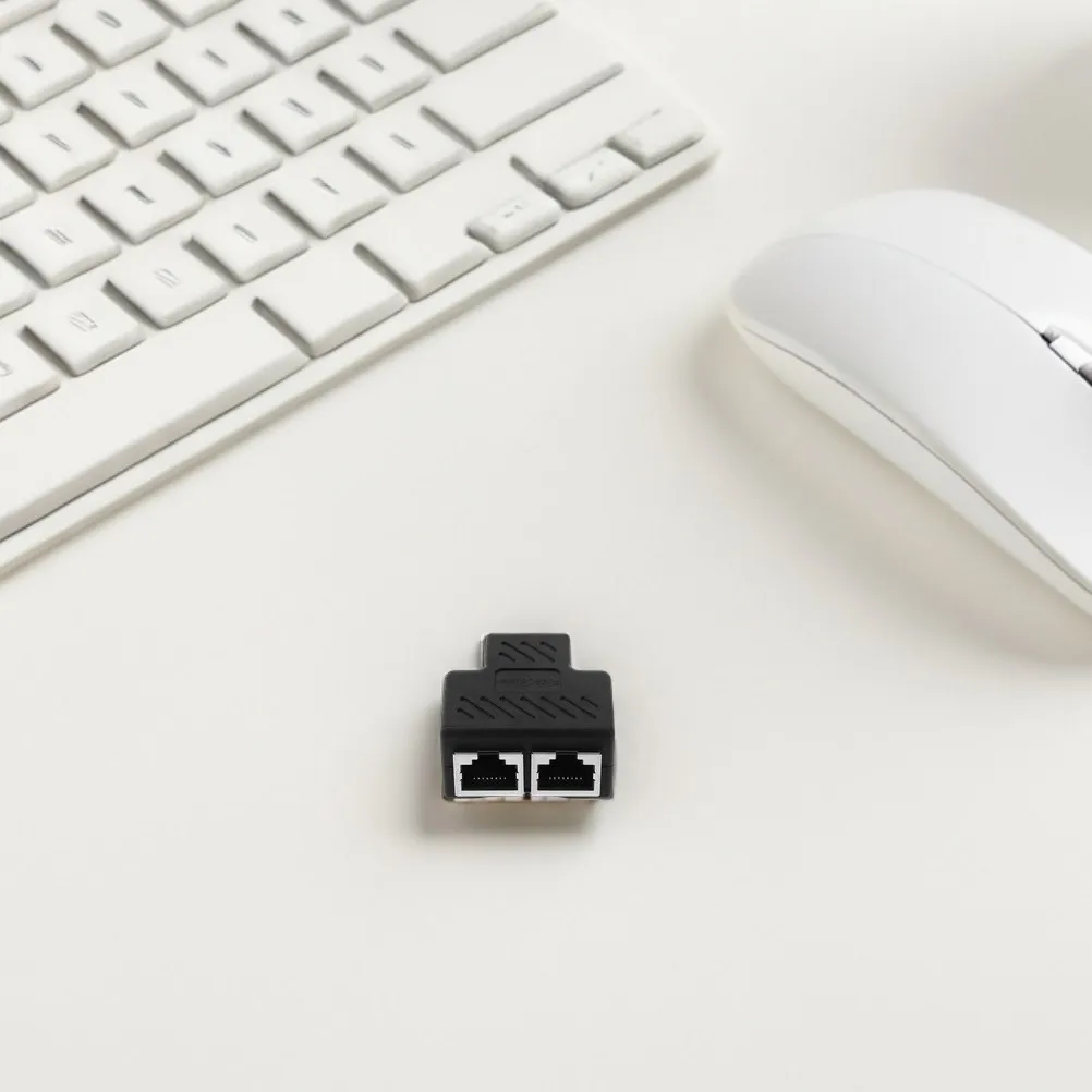 3Pcs High Speed Ethernet Splitter Rj45 1 Out Network Adapter for Seamless Multi Device Connectivity Network Combiner
