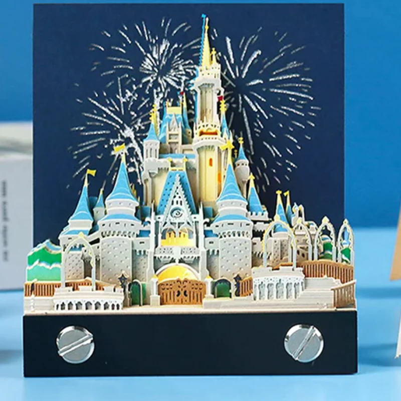 

Календарь Time Piece 2026 Настольный календарь со светодиодной подсветкой 3D-разрывной календарь Резьба по бумаге Художественный блокнот Блокнот Подарок на Рождество