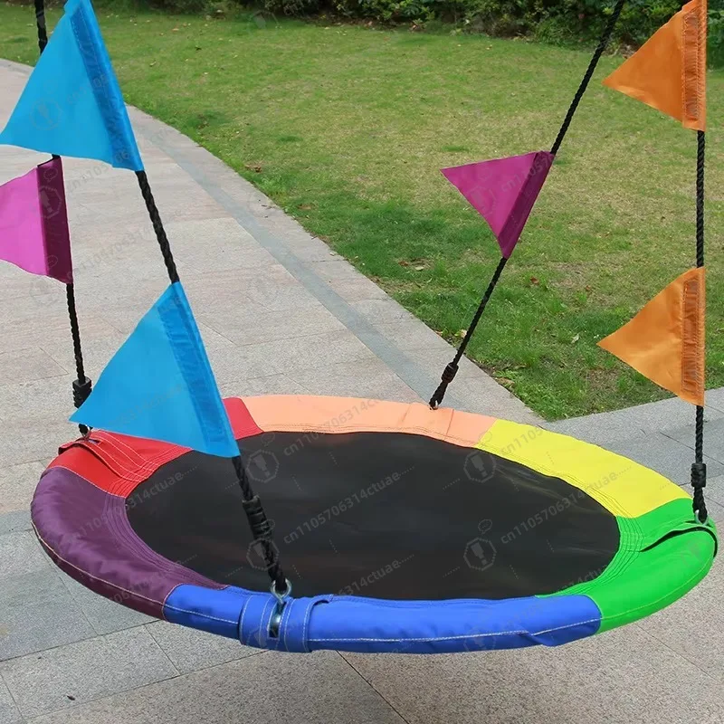 

Super UFO Round Outdoor Tree Swing - Padded Steel Frame with Mesh Seat for Sports & Entertainment