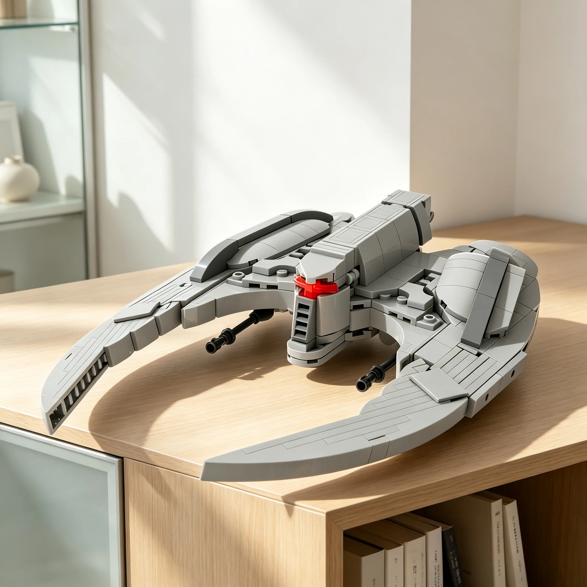 378pcs MOC Cylon Raider Modern - Minifigure Scale - Battlestar Galactica Space Model Building Blocks Christmas Gift Toys 3D DIY
