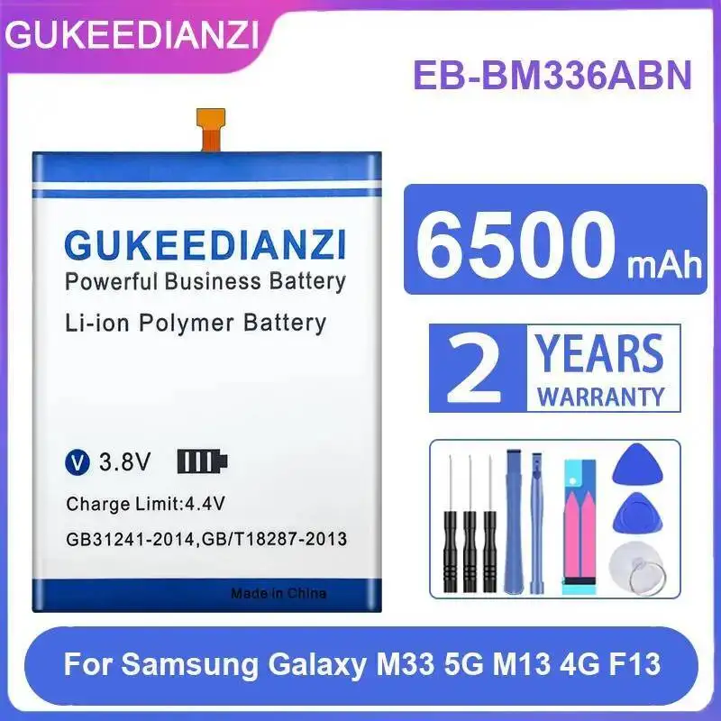 

Mobile Phone Battery Environmentally Friendly High Compatibility 6500Mah For Samsung Galaxy M33 5G M13 4G F13 EB-BM336ABN