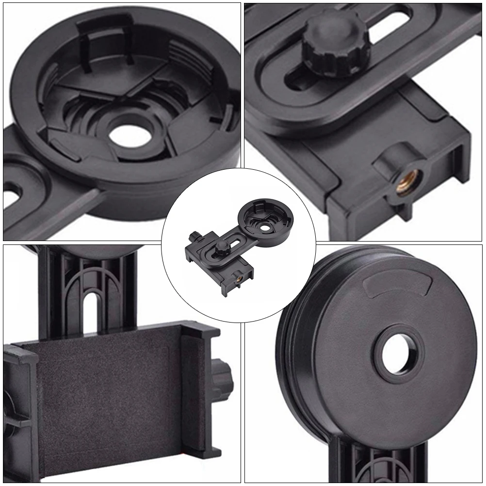 

Mobile Phone Clip Bracket Telescope Stand for Microscope Photography Spotting Adapter Small Recording Plastic Cell