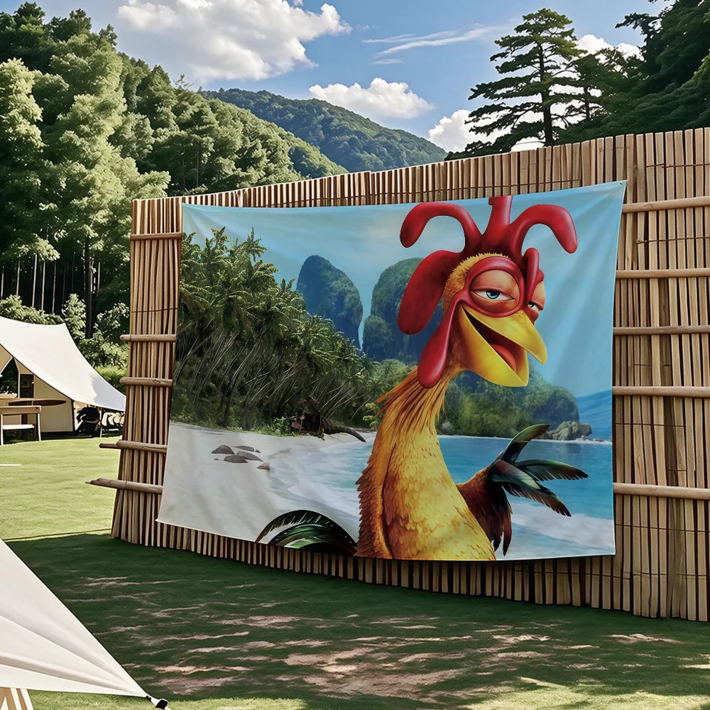 Chicken Joe Surfs Up Lustiges Meme Abstrakte Cartoon-Flagge Wandteppiche Outdoor-Partys Schlafzimmer Wohnzimmer Studentenzimmer Wanddekoration – Detail 7