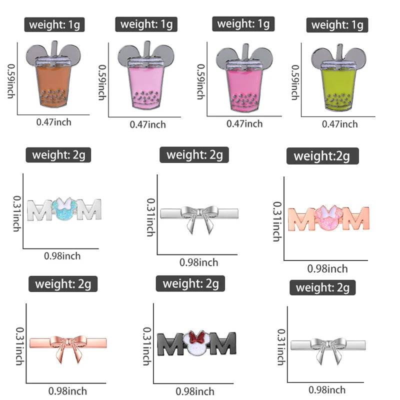 น่ารักการ์ตูนแมว Watchband Charms โบว์ถ้วยตกแต่ง Charm สําหรับ Iwatch ไดโนเสาร์ Love MOM Charms สําหรับ Apple Watch อุปกรณ์เสริม