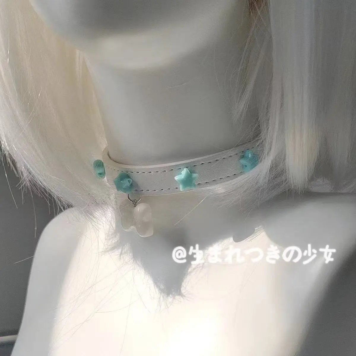 Süßer, cooler, niedlicher Knochen-Halsreif für Paare, personalisierter Choker, Spicy-Girl-Halsband, Punk-Hundehalskette – Detail 5