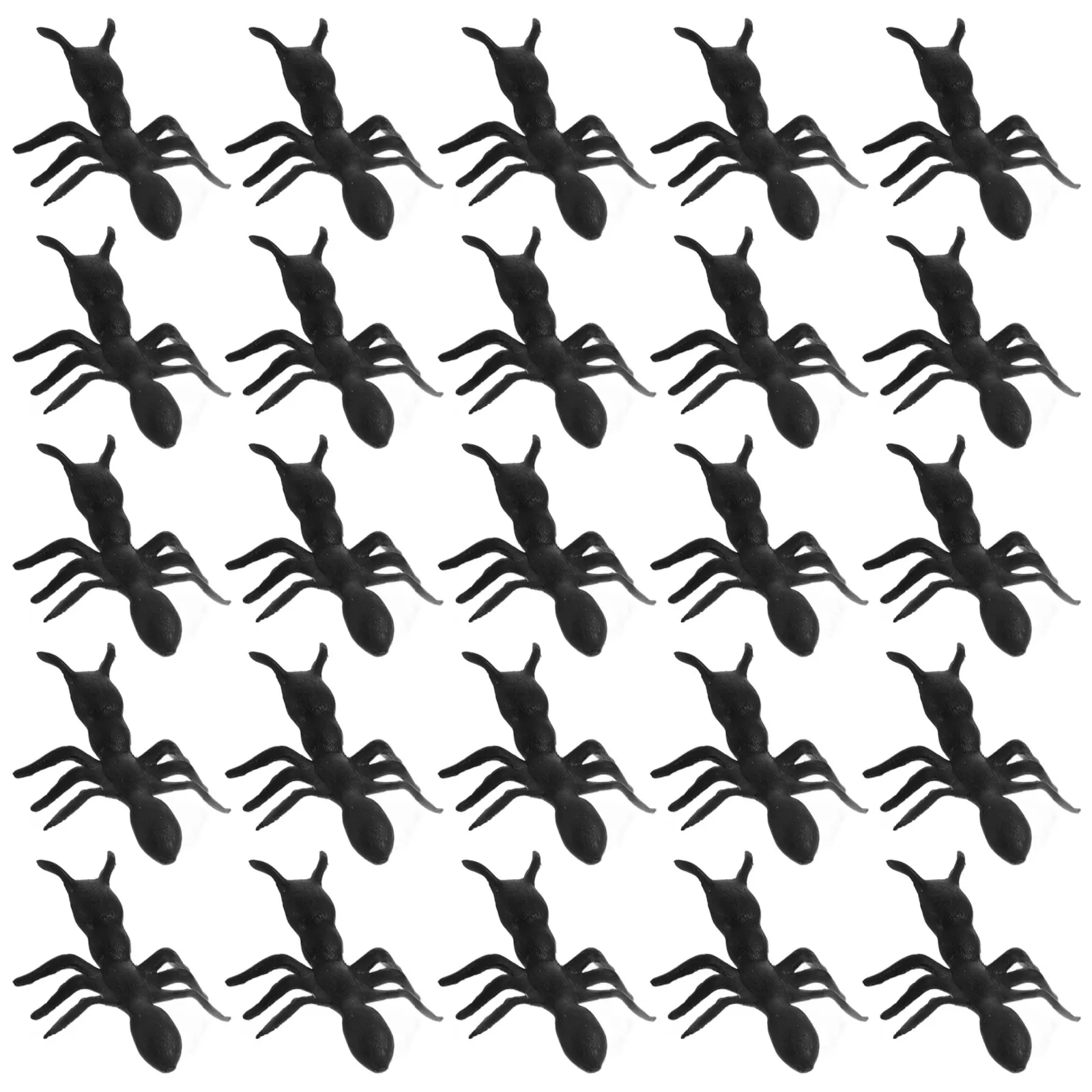 

50Pcs Weather-Resistant Plastic Simulation Ants Halloween Scary Decor Prank Insect Set Realistic Design for Indoor Outdoor Use