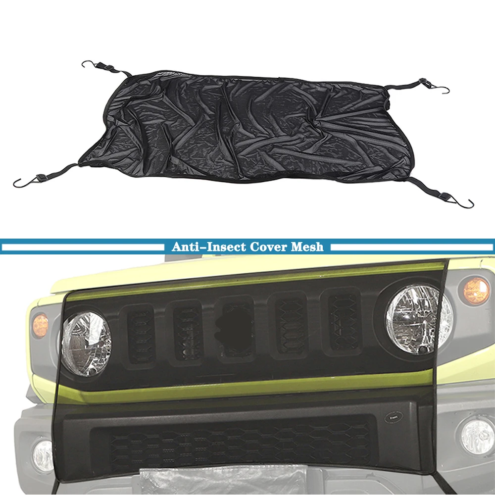 

Car Front Anti Insect Protector Net Cover for Jeep Wrangler JK JL Gladiator JT 2007-2025 Suzuki Jimny 2019+ Exterior Accessories