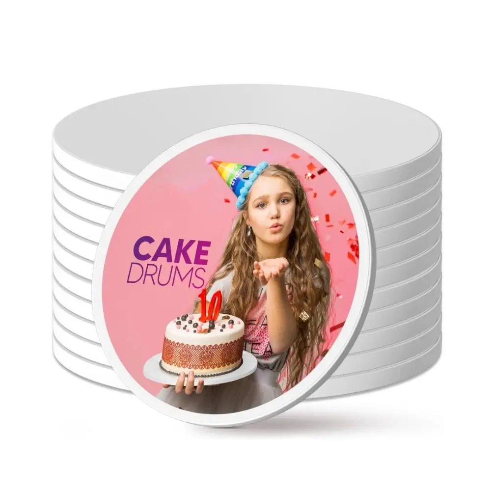 Easy to Use 6/8/10/12/14in Cake Board Base Round Disposable Round Cake Tray Pad Baking Cake Base Pastry Display