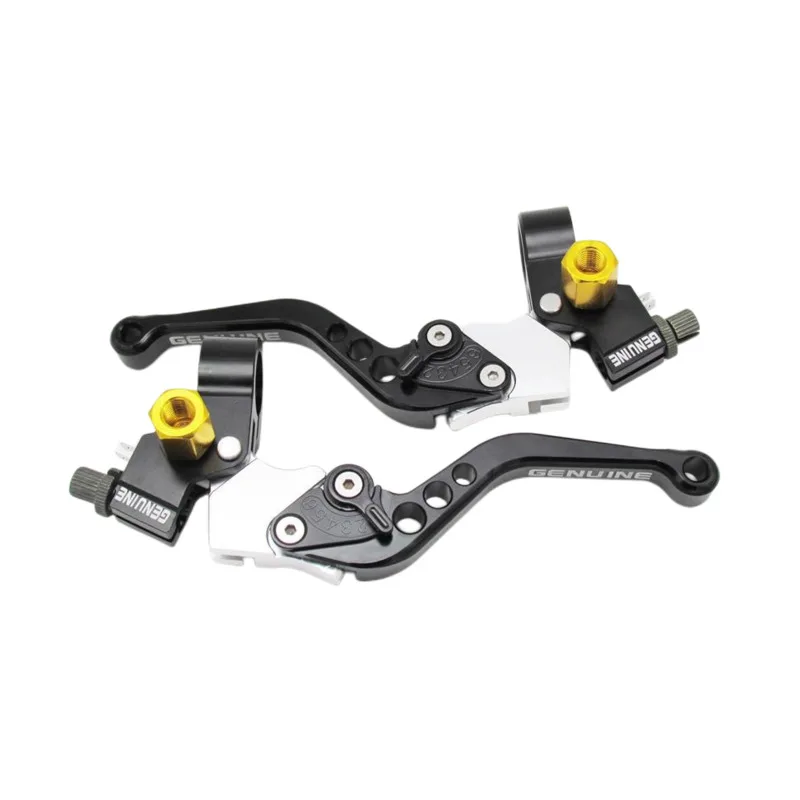 22mm Universal Motorcycle Brake Clutch Levers / drum Brake Left And Right For Honda Yamaha Kawasaki Suzuki One Pair