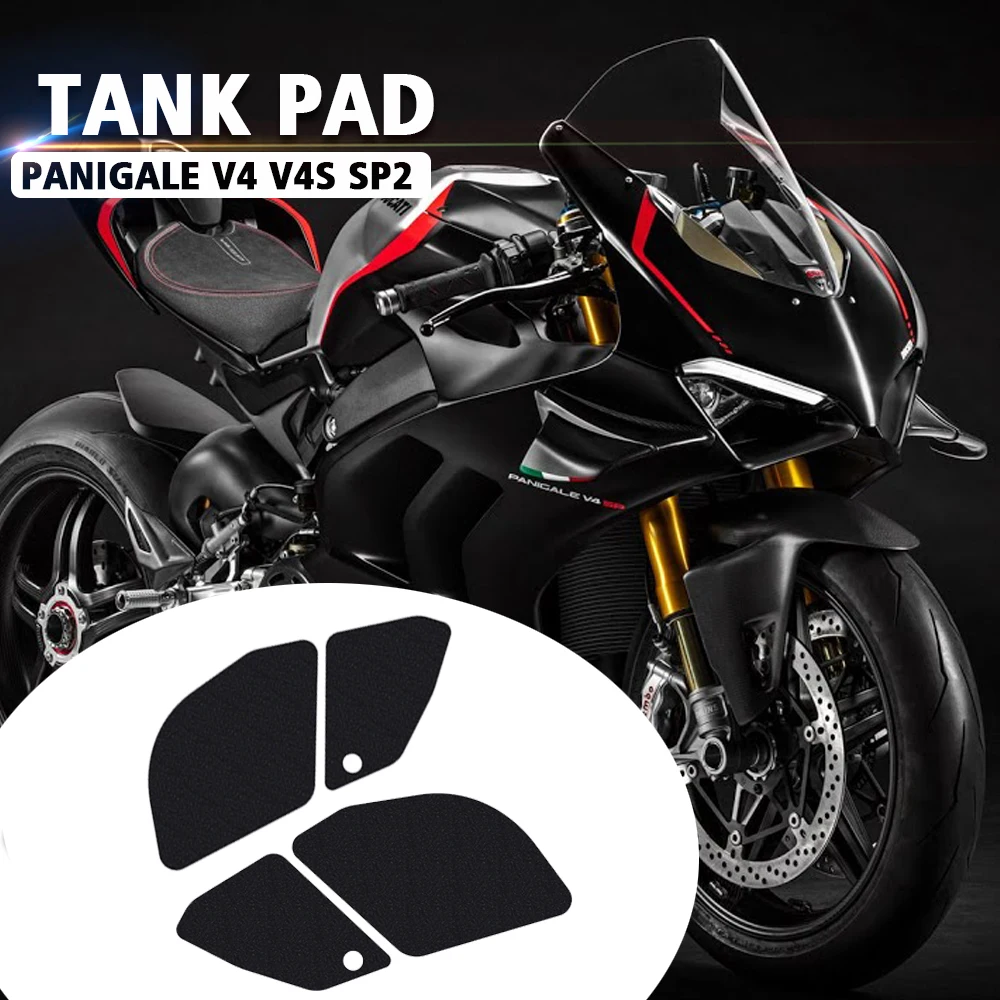 

Tankpad For Panigale V4s 2022 2023 Fuel Tank Pad For Ducati Panigale V4S Fuel Tank Stickers Knee Traction V4 SP2