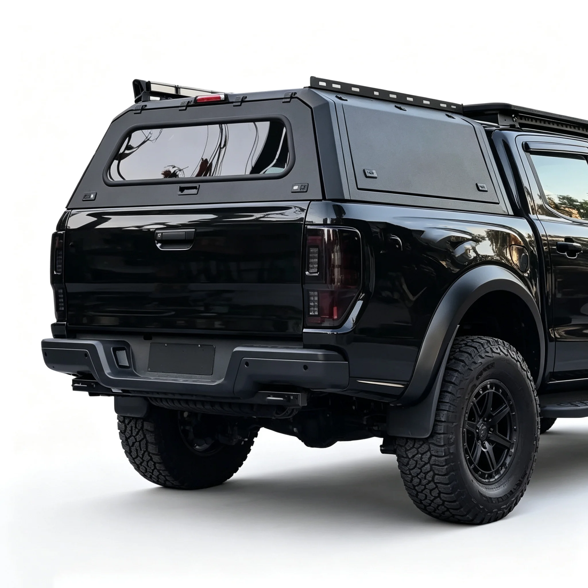 Pickup Rear Aluminum Alloy Hard Bed Canopy Waterproof Double Cab Truck Topper Easy Bolt-On Installation for Toyotas Tundra for