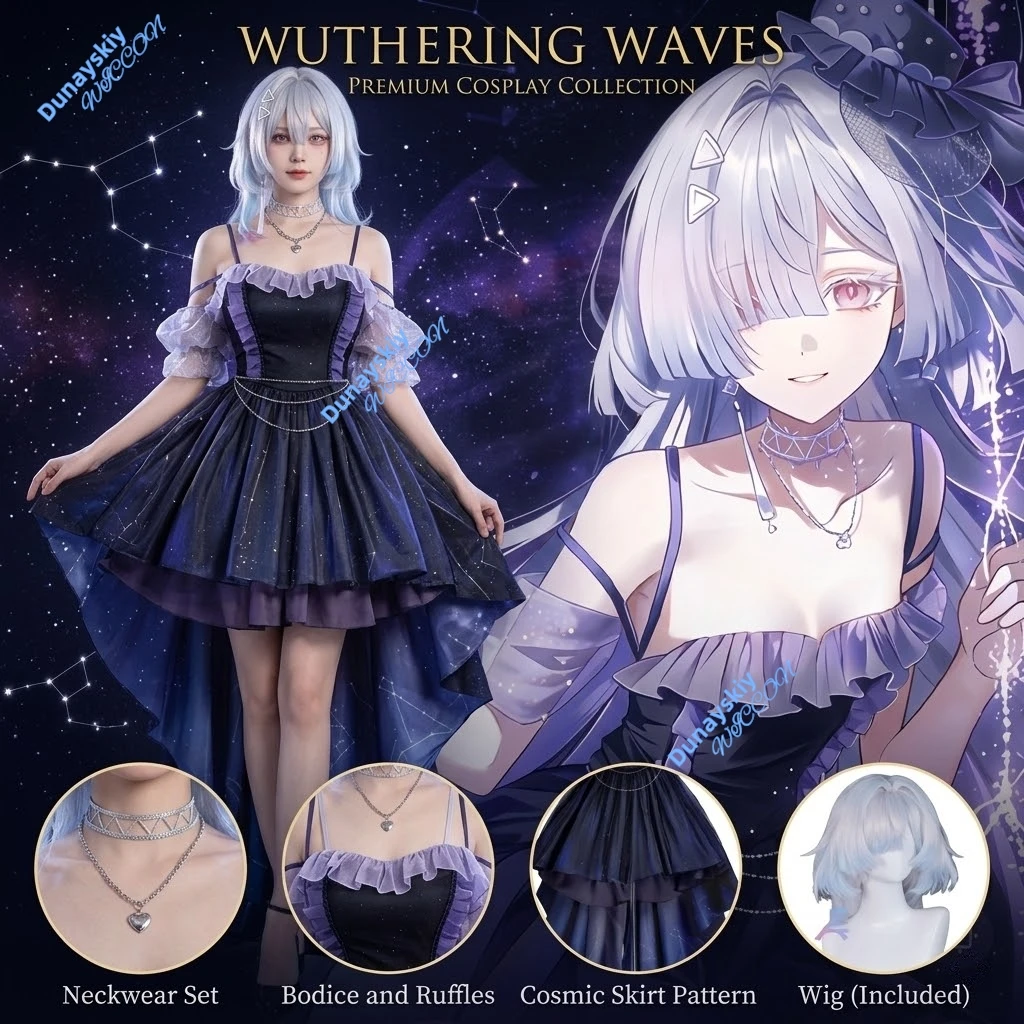 

Wuthering Waves Mornye Cosplay Costume Starlight's Solution Set Game Anime Outfit Deep Space Joint Research Institute Engineer
