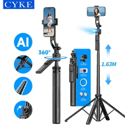 CYKE Wireless Selfie Stick Tripod Stand Foldable Monopod for Gopro Action Cameras Smartphones Balance Steady Shooting Live C17