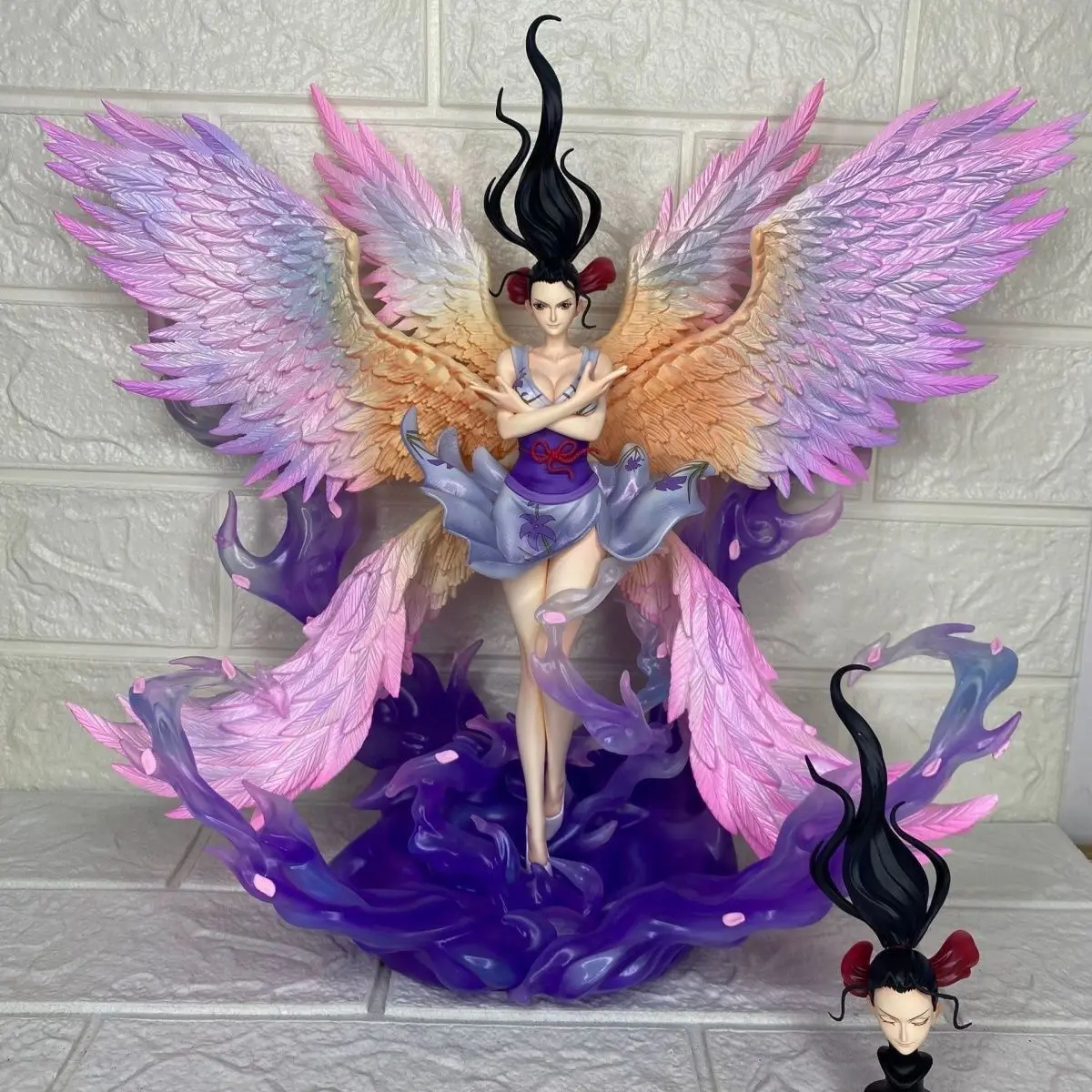 34 cm JT Speelgoed Een Stuk Anime Figuur Nico Robin Figuur 6 Wing 2 Heads Versie Robin PVC Standbeeld Model ornament Verzamelen Gift Speelgoed