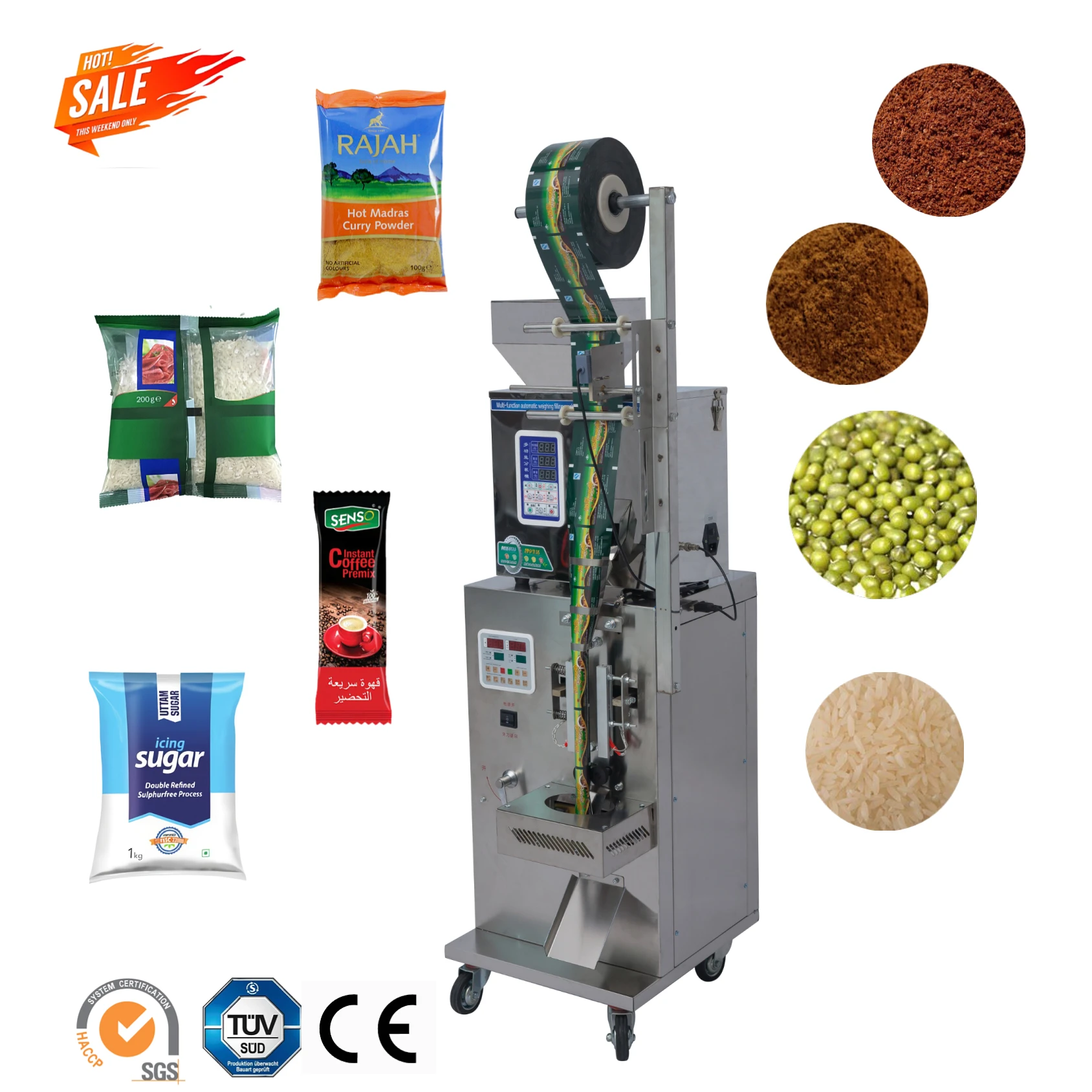 

Factory Direct Sales Vffs Automatic Tea Bag Packaging Machine Powder Sachet Packing Machine For Small Business