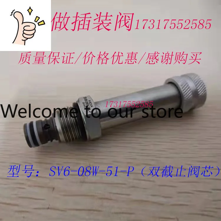 

Cartridge Solenoid Valve SV6-08W-51-P Requires Coil To Contact Customer Service, Quality Assurance, And Favorable Price.