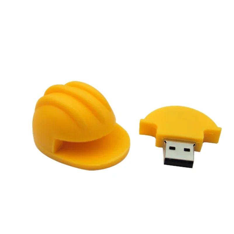 การ์ตูนความปลอดภัย Fire รุ่น USB 2.0 แฟลชไดรฟ์ 128GB 64GB หมวกกันน็อกเครื่องดับเพลิง Memory Stick 32GB 16GB 8GB Fire Hydrant U Disk