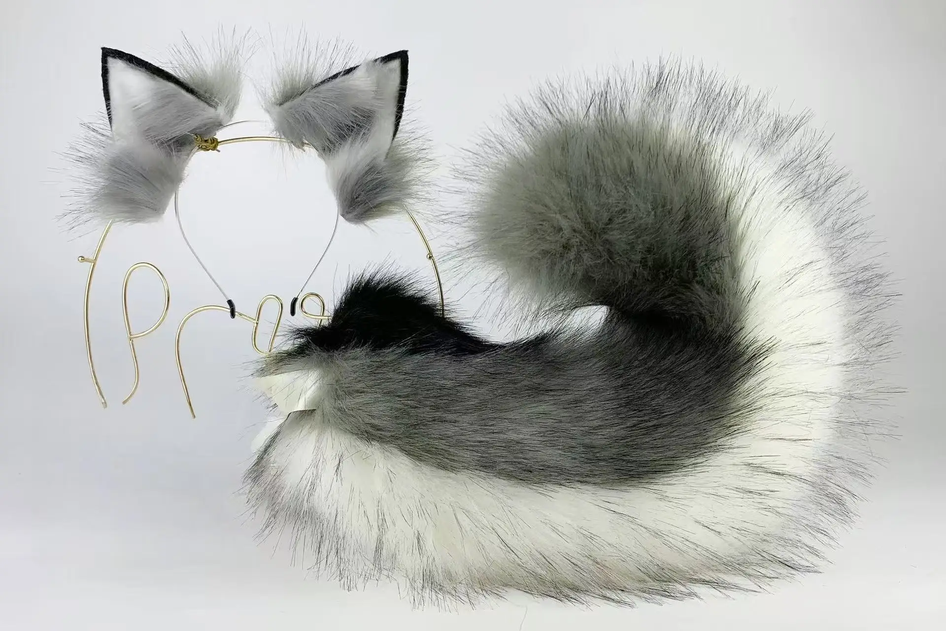 

Husky dog ​​ears and tail set puppy ears and tail set animal role play pet dog ears and tail set