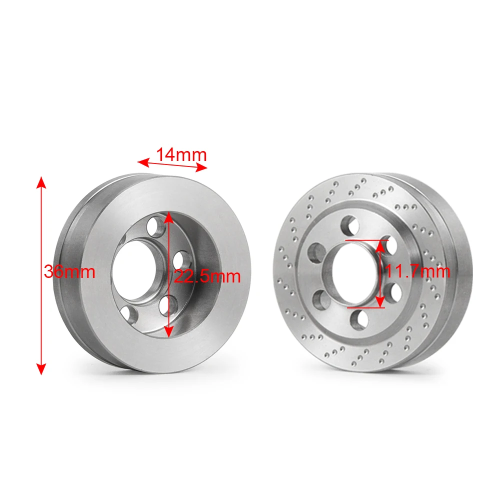AXSPEED 1 peça de pesos de disco de freio de latão contrapeso interno peso de equilíbrio para 1.9/2.2 roda TRX-4 axial SCX10 TRX6 1/10 carro RC