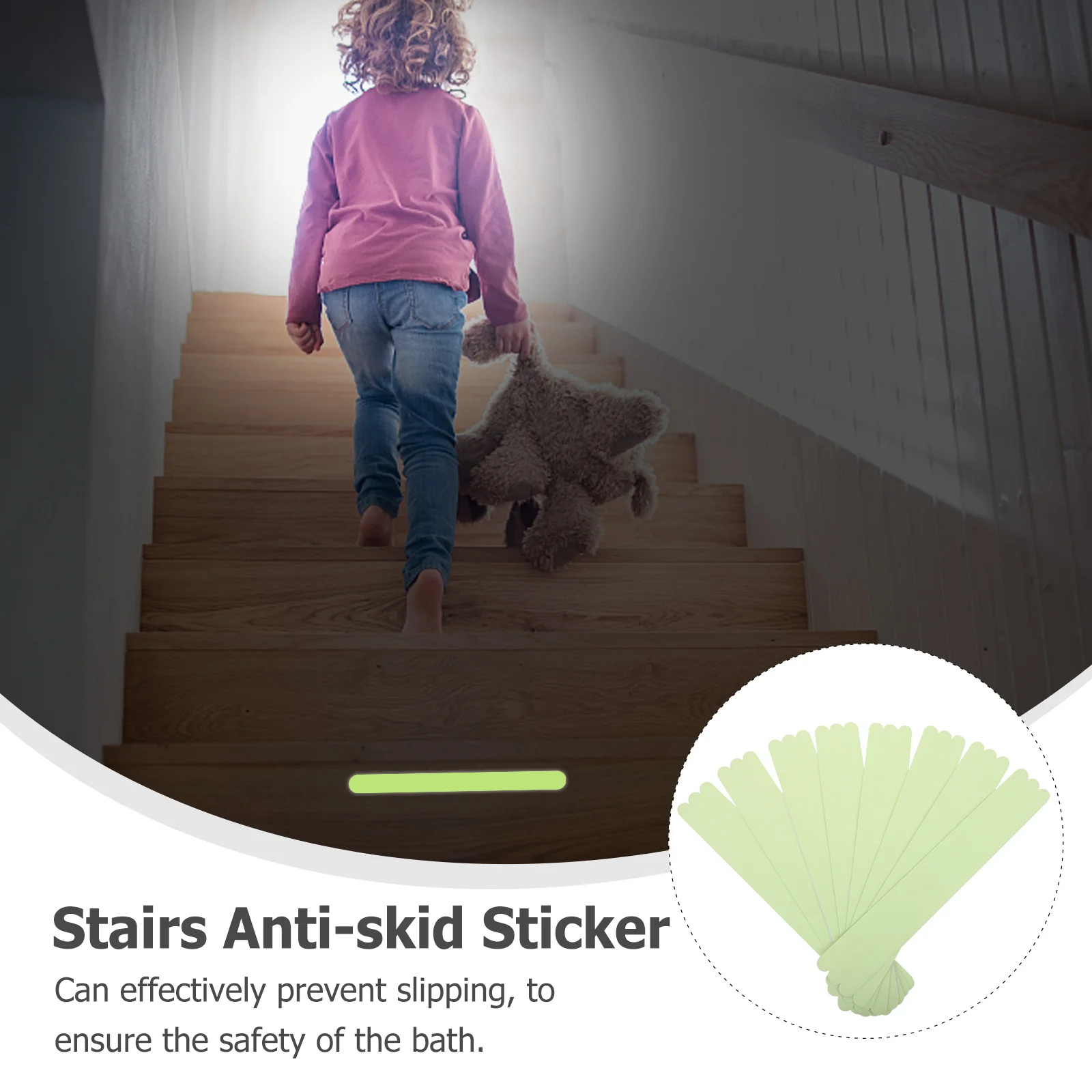 24 قطعة ملصقات مضادة للانزلاق شرائط أمان عاكسة للسلالم حوض استحمام للاستخدام في الحمام بركة شريط مضاد للانزلاق ملصق مانع للانزلاق #4