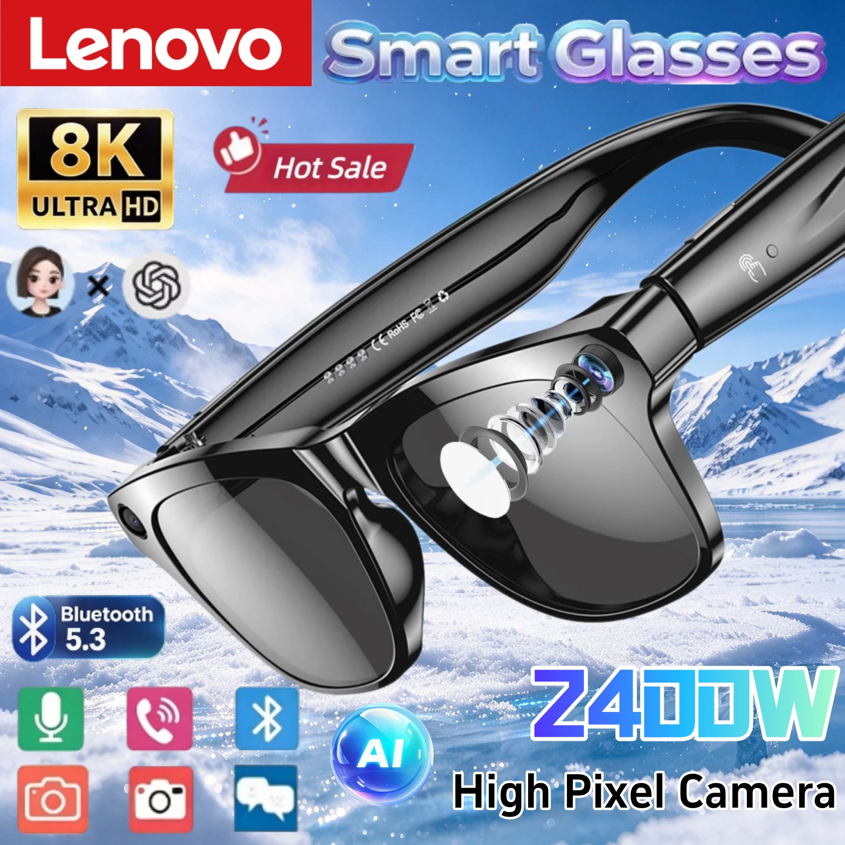 Photography Japanese - Lenovo Smart AI Glasses HD 8K