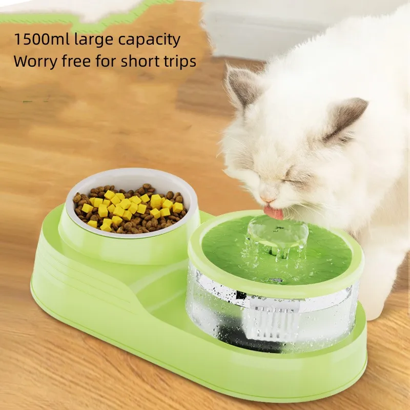 

Large Capacity Stainless Steel Ceramic Food Feeding and Drink Bowls for Small Cats Dogs Automatic Circulation Water Dispenser