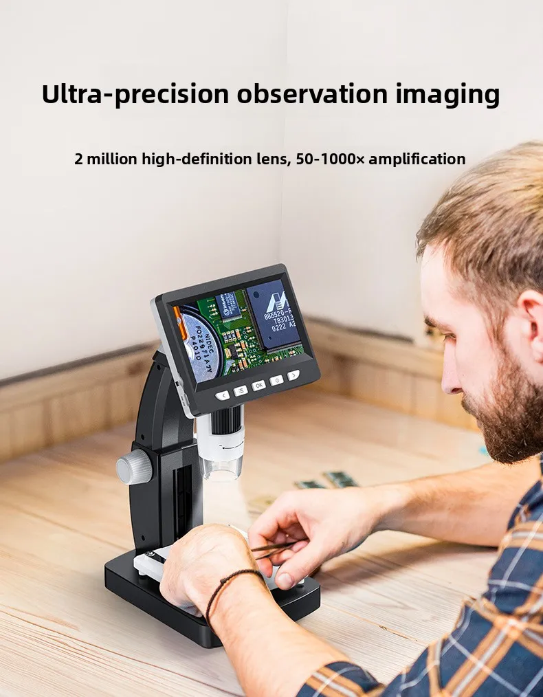 Large screen electron microscope, integrated microscope, digital magnifying glass repair tool