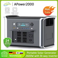 Camping 500W 1000W 2000W Portable Power Station 1000W Solar Generator External Batteries 220V Energy Storage Supply Outdoor