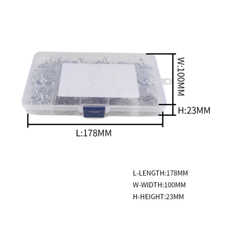 คลิปหนีบแหวนรัดสายยางทำจากสเตนเลสสตีล150ชิ้น/เซ็ตท่อน้ำสายท่อเชื้อเพลิงแอร์ท่ออุปกรณ์ประปารถยนต์