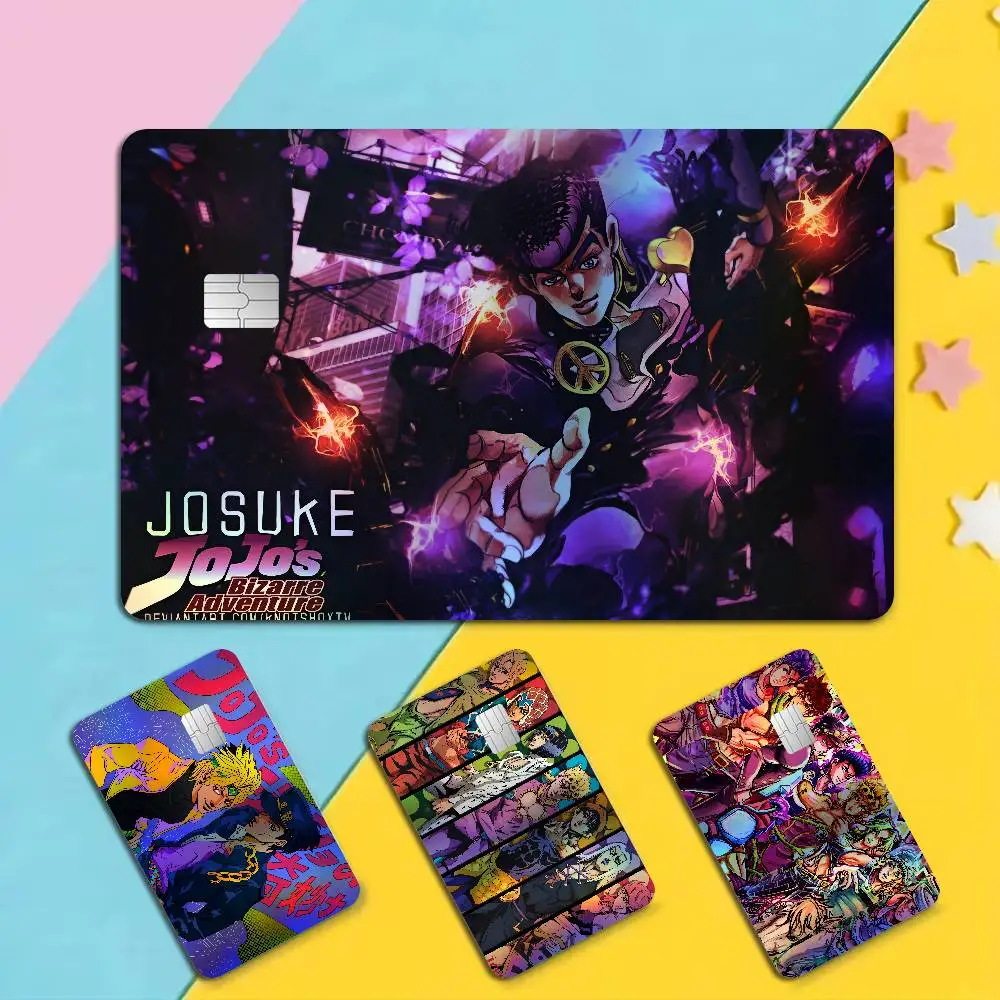 JoJo Bizarre AdventureS Premium Laser Effect Bank Card Stickers Removable Self Adhesive Art Decor