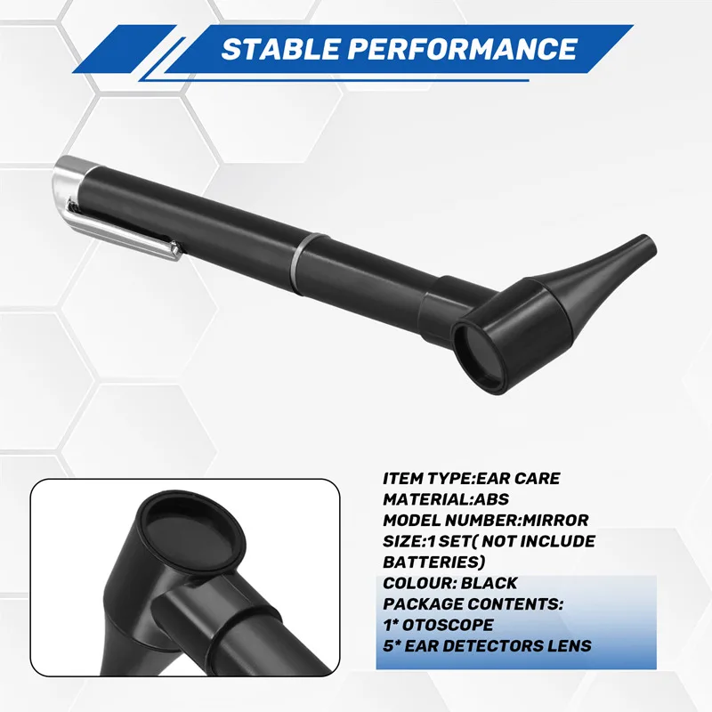 ポータブル診断ライト耳鏡拡大鏡ペン耳鼻咽喉臨床ケアライト保護ツールセット耳クリーナー