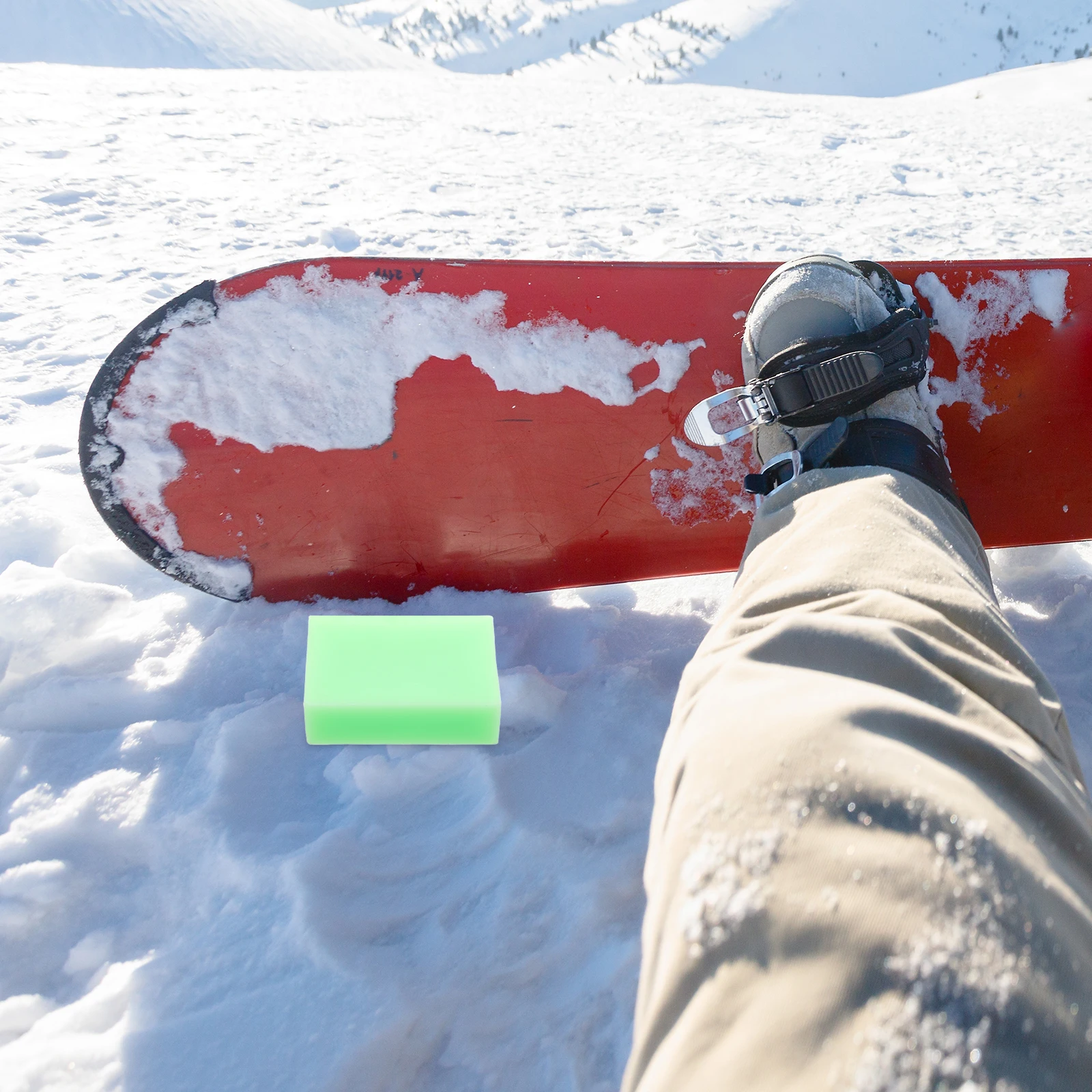

Snowboard Wax Rub on Cleaning Ski Scraper Skiing Accessories and Skateboard Suite