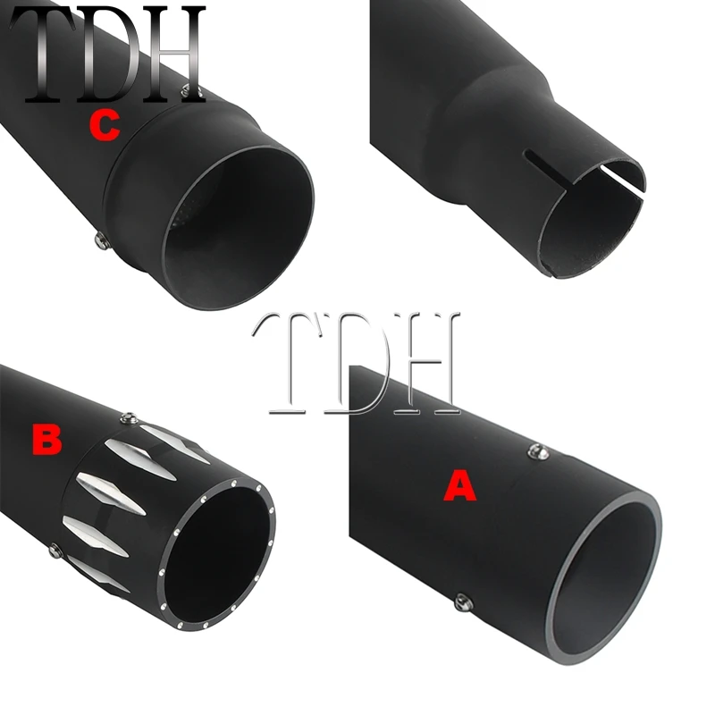 Motorbike Exhaust Pipe Mufflers Slip On For Harley Touring 95-16 Street Glide FLHX EFI FLHXI Special FLHXS FLHXSE3 Ultra Limited