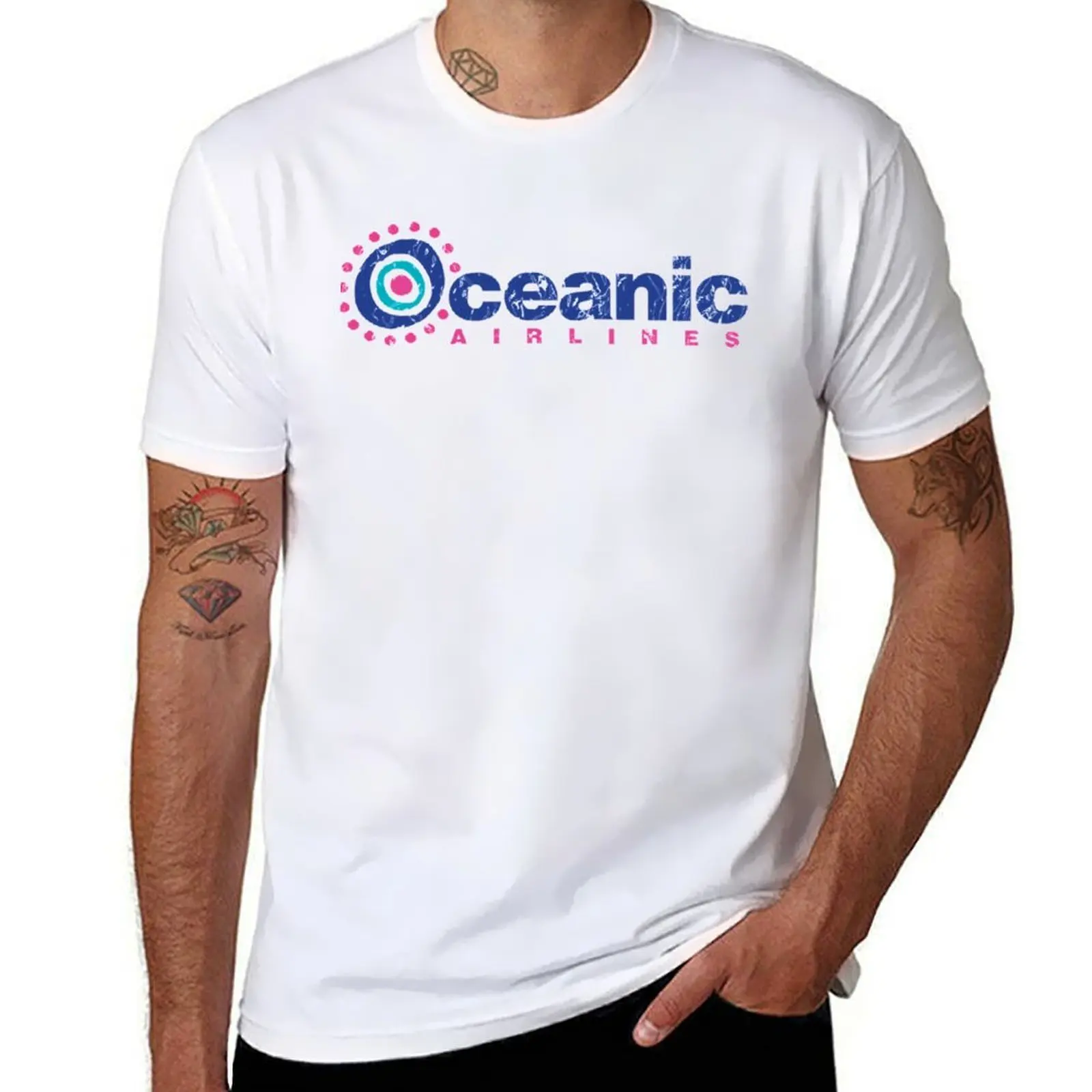 Oceanic Airlines (LOST) Classic T-Shirt Industrial Work Tee Shirt