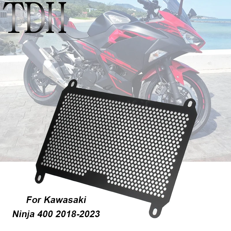 

Motorcycle Accessories Radiator Guard Protector Grille Cover For Kawasaki Ninja 400 Ninja400 Water Tank Radiator Grille 2018-23