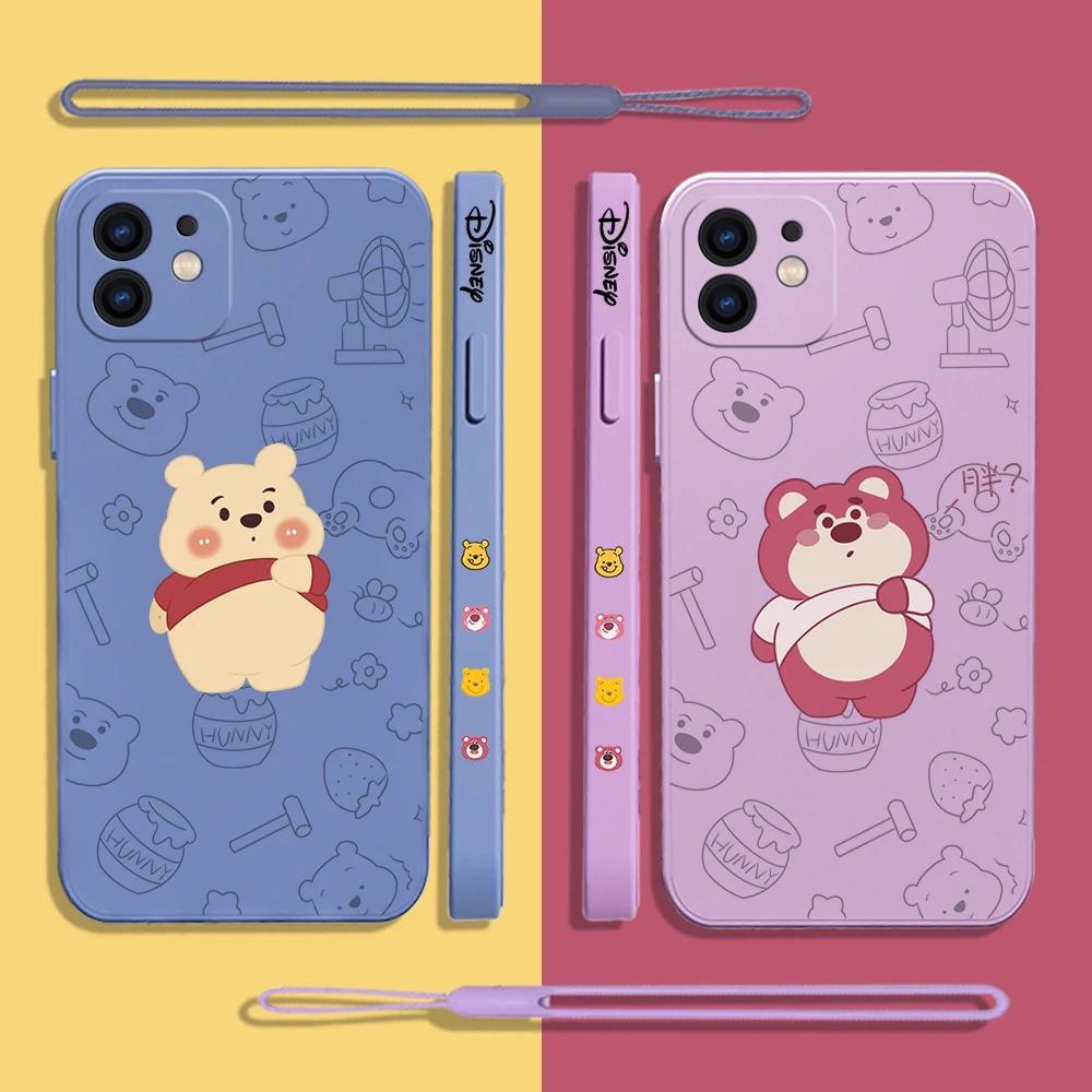 Cute Cartoon Lotso Winnie Case For Samsung A54 A34 A73 A53 A33 A23 A14 A13 A04 A04S A04E A72 A52 A52S A32 A22 A12 A71 A51 4G 5G