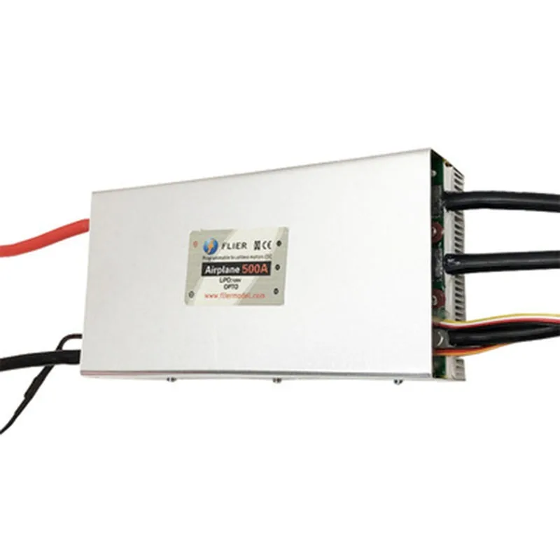 RC 120V 500A Elektronische Snelheidsregelaar Borstelloze Hoogspanning High-power ESC met USB Programma Kabel voor RC Vliegtuigen