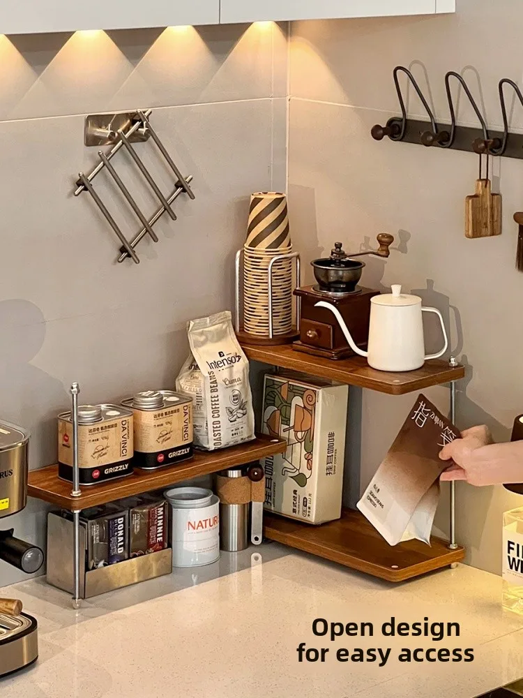 

Corner Desktop Spice Ra Kitchen Turntable Condiment Storage elf Wall Corner Organizer Rotatable Cup Holder Chinese Sle