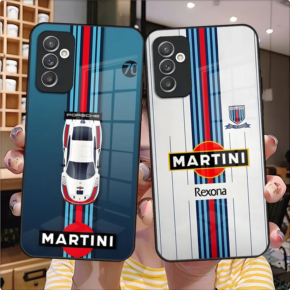 Martinis Racing Colours Print Phone Case for Samsung S24 Ultra S23 S22 S20 Fe S21 Plus Galaxy A54 A34 A24 A53 M54 Note 20 Cover на samsung galaxy a51 kruche print крафтовые наклейки противоударный бампер